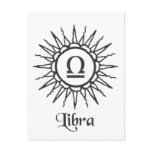 Libra Postcard