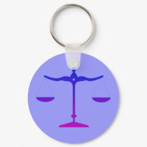 Libra Scales Keychain by YellowRoseGallery Libra Scales Keychain
