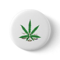 Libra scales of justice cannabis leaf by Valxart Button