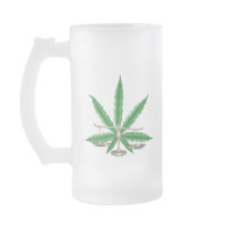 Libra scales of justice cannabis leaf by Valxart Mug