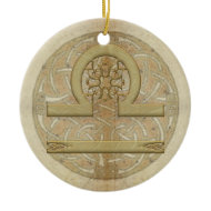Libra Star Sign Personalized Ornament ornament