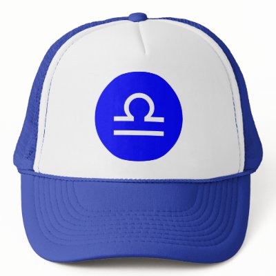 Libra Symbol Trucker Hats by artberry