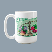 Libra with Flowers Mugs