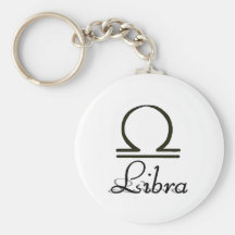 Libra with Symbol Key Chain