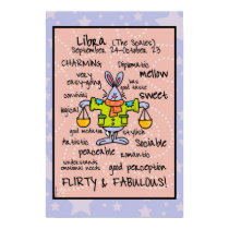 Libra wordcloud poster posters