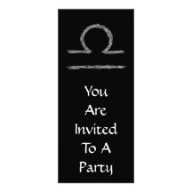 Libra. Zodiac Astrological Sign. Personalized Invite