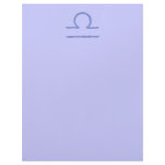 Libra. Zodiac Astrological Sign. Customized Letterhead