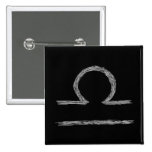 Libra. Zodiac Astrological Sign. Pinback Buttons