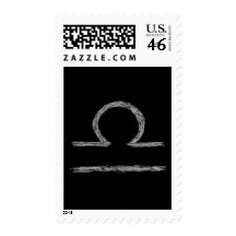 Libra. Zodiac Astrological Sign. Postage