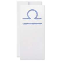 Libra. Zodiac Astrological Sign. Full Color Rack Card