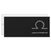 Libra. Zodiac Astrological Sign. Personalized Rack Card