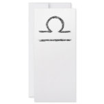 Libra. Zodiac Astrological Sign. Personalized Rack Card