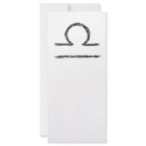Libra. Zodiac Astrological Sign. Personalized Rack Card