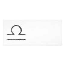 Libra. Zodiac Astrology Sign. Black. Custom Invites