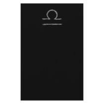 Libra. Zodiac Astrology Sign. Black. Stationery Design