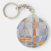 Libra Zodiac Keychain