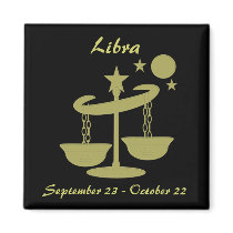 Libra Zodiac Magnet