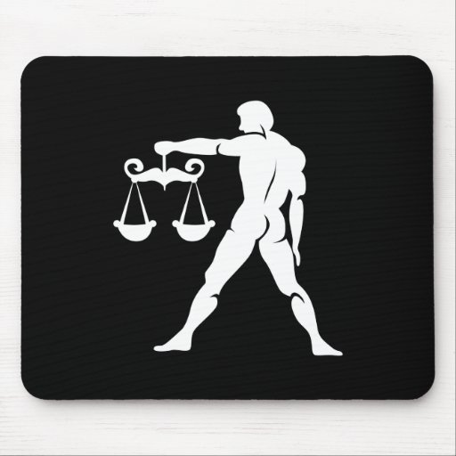 Libra Zodiac Pictogram Mousepad