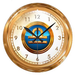 Libra Zodiac Sign Clocks