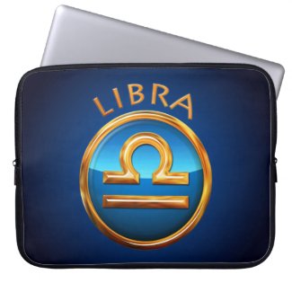 Libra Zodiac Sign Laptop Sleeve