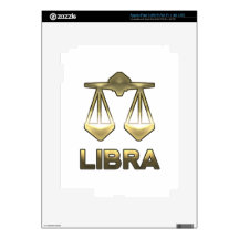 Libra zodiac sign - old gold edition iPad 3 skin
