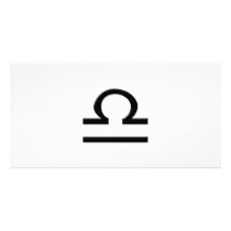 Libra - Zodiac Sign Customized Photo Card