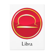 Libra - Zodiac Sign postcards by EveStock Libra - Zodiac Sign postcards