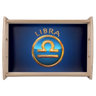 Libra Zodiac Sign Serving Tray