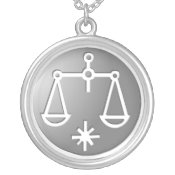 Libra Zodiac Star Sign Silver Premium necklaces