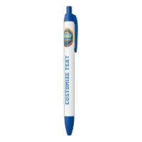 Libra Zodiac Symbol Blue Ink Pen