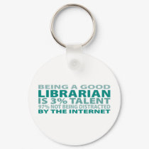 Librarian 3% Talent keychains