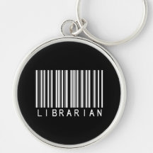 Librarian Bar Code Keychain