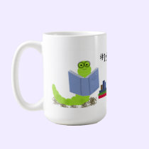 Librarian - Bookworm Design mugs