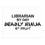 Librarian Deadly Ninja by Night Postcard