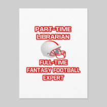 Librarian .. Fantasy Football Expert Postcards