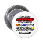 Librarian .. OMG WTF LOL Pinback Button