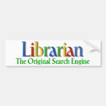 Librarian Original Search Engine Bumper Stickers