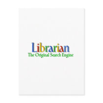 Librarian Original Search Engine Postcard