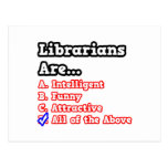 Librarian Quiz...Joke Postcard
