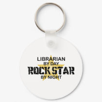 Librarian Rock Star by Night keychains