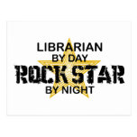 Librarian Rock Star by Night Post Card