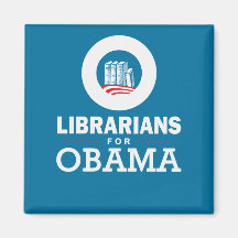 Librarians for Obama Fridge Magnet