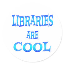 Libraries are Cool stickers by SchoolAids Libraries are Cool stickers