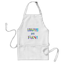 Libraries are Fun aprons by SchoolAids Libraries are Fun aprons