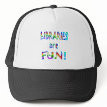 Libraries are Fun hats by SchoolAids Libraries are Fun hats