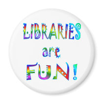 Libraries are Fun magnets