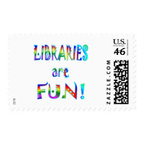 Libraries are Fun postage
