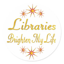 Libraries Brighten My Life stickers by SchoolAids Libraries Brighten My Life stickers