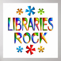 LIBRARIES ROCK PRINT