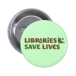 Libraries save lives buttons